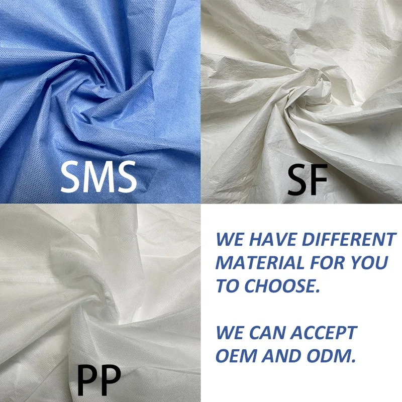 OEM Safety Custom Logo PPE Coverall Waterproof Type 5 6 Protective Clothing Overall Workwear Disposable Coverall