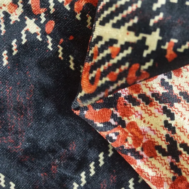 
2021 Spandex leopard-print slant strips printing fabric for evening dress at home 