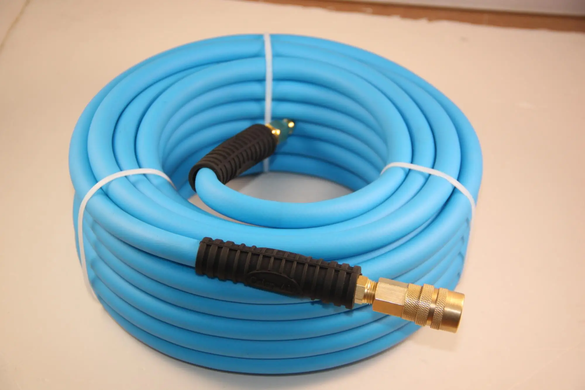 Air hose pipe fittings 8mm X 15m With Quick coupling rubber air hose colorful hybrid polymer air hose