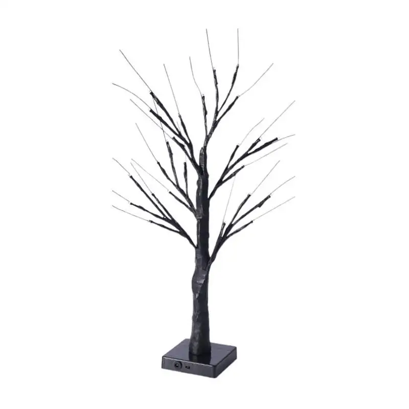 60cm USB AA Power Battery Flexible Merry Christmas Artificial Simulation Birch Tree Led Desk Lamps Lights