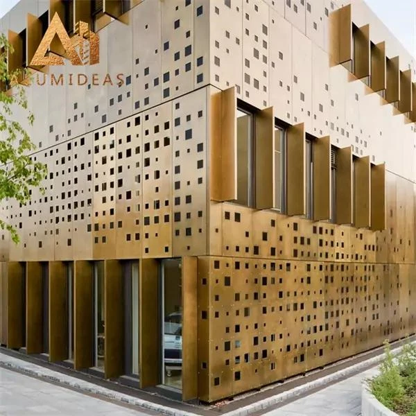 Metal Facade Curtain Professional Supply Special Pattern for Commercial Building Decoration