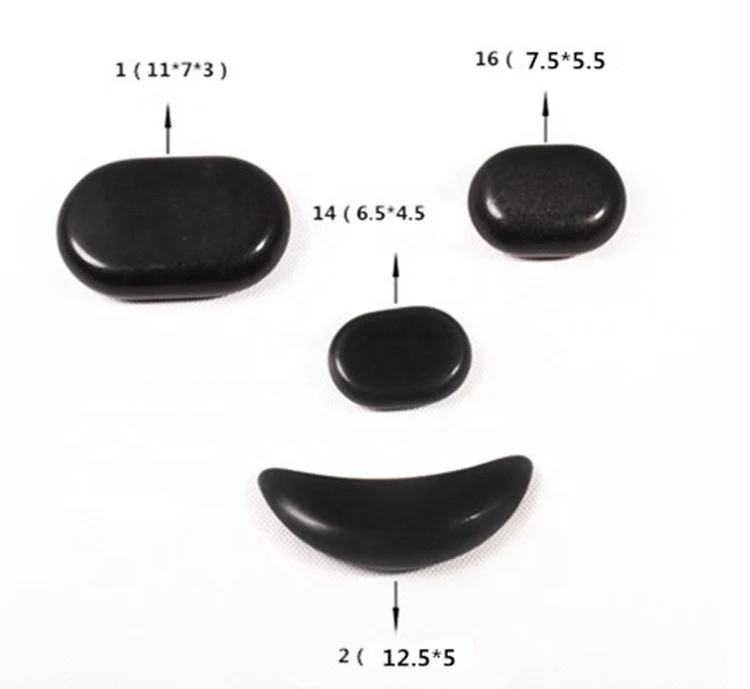 Hot Stone Massage lava Stones Natural Energy Massage Spa Stones Set Rock Basalt Wholesale Body Health Care