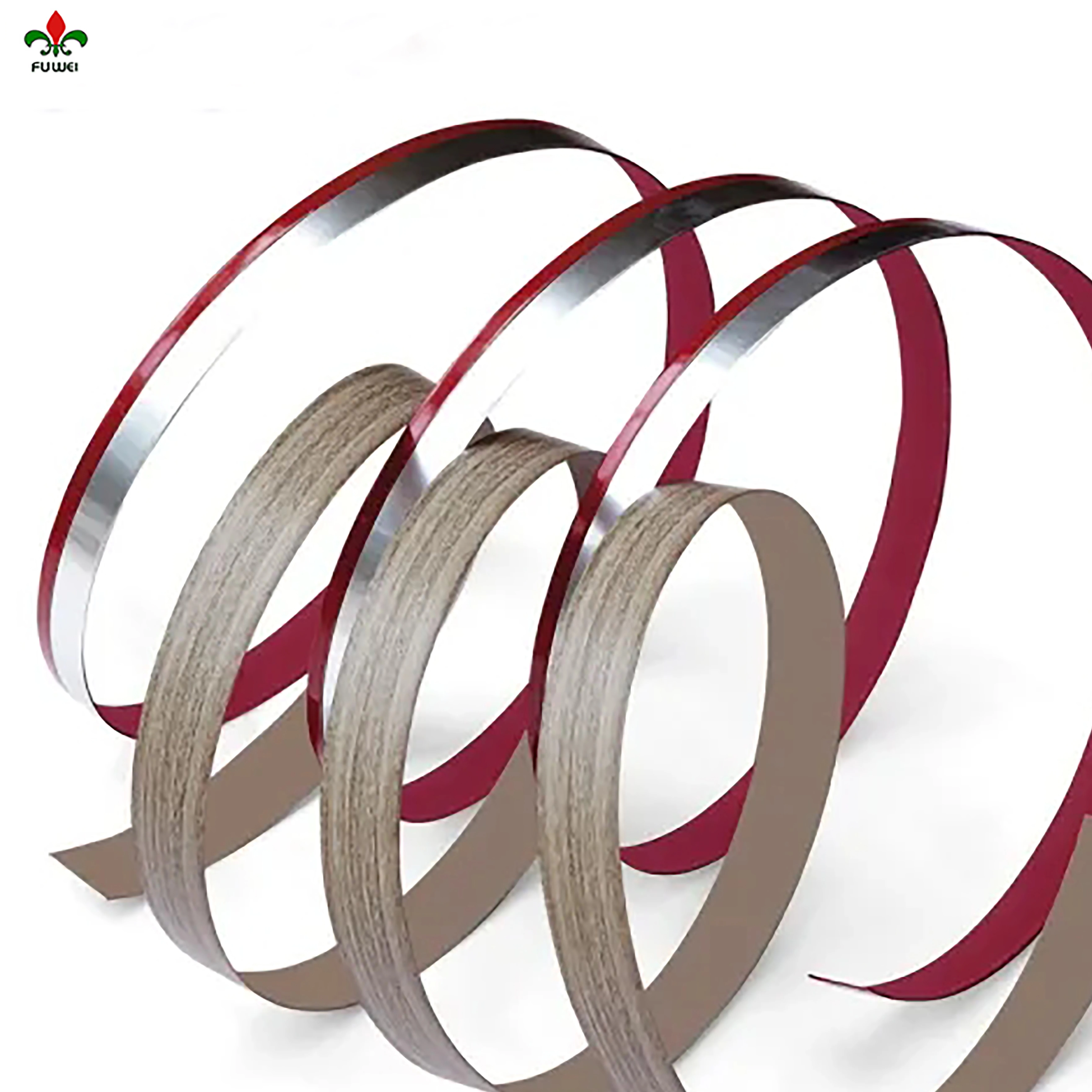 0.45-3mm thickness PVC edge banding for furniture  edge banding for wooden doors FUWEI