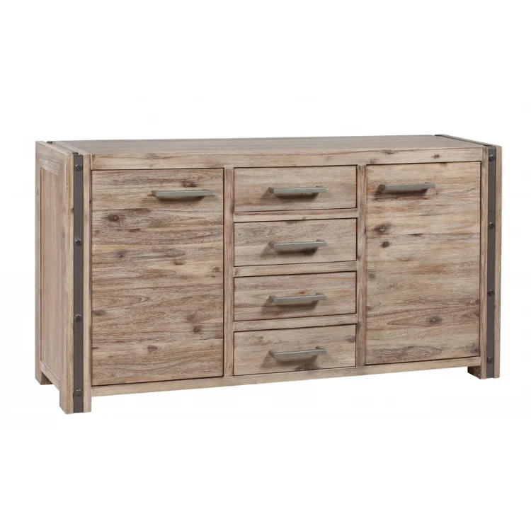 TITAN Buffet 2 Doors 4 Drawers Wooden Cabinet Home Furniture Set Modern Dining Room Furniture From Vietnam Manufacturer