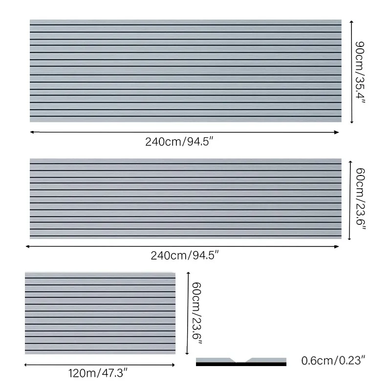 Betovv Customizable EVA Boat Flooring Seadoo Marine EVA Foam Teak Boat Floor Pad