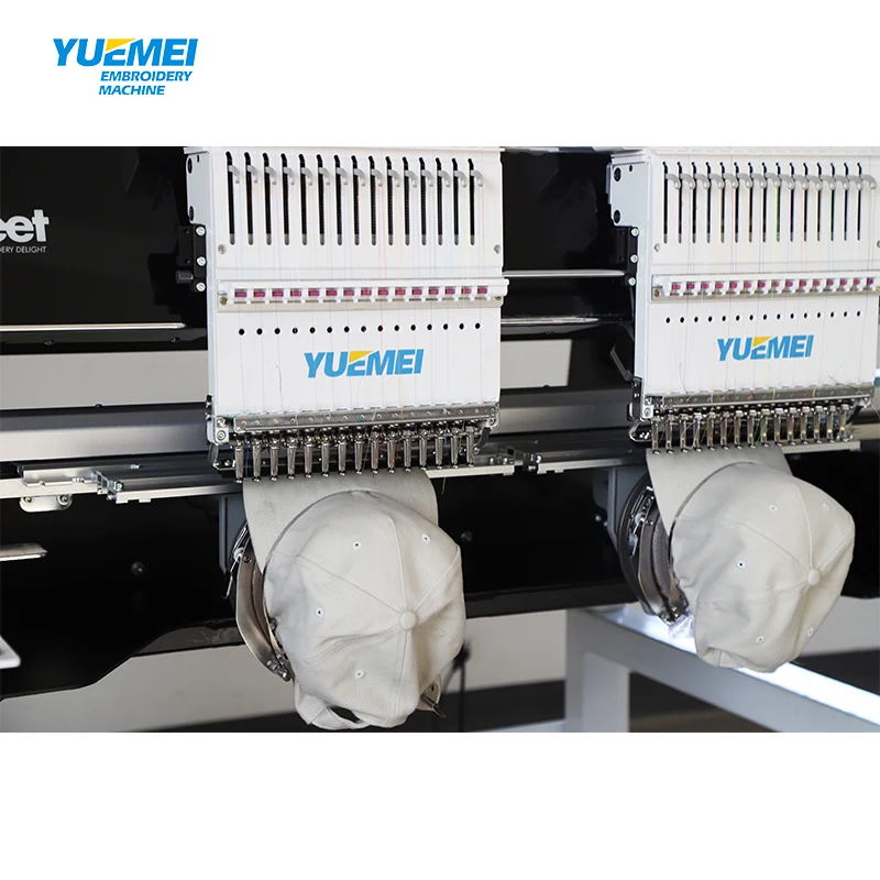 YUEMEI  High Quality Easy To Operate Two Head Embroidery Machines