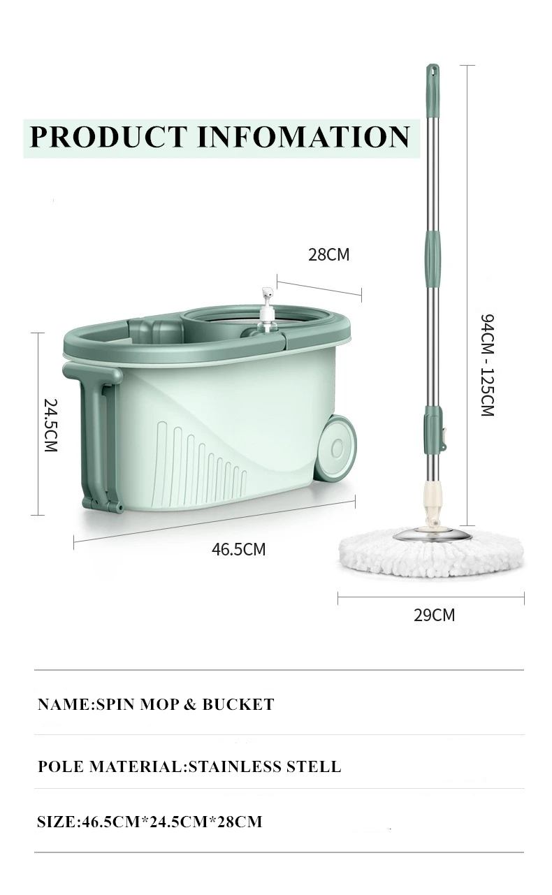 2021 hot selling household cleaning products hand-held automatic mopping machine mop 360 spin mop