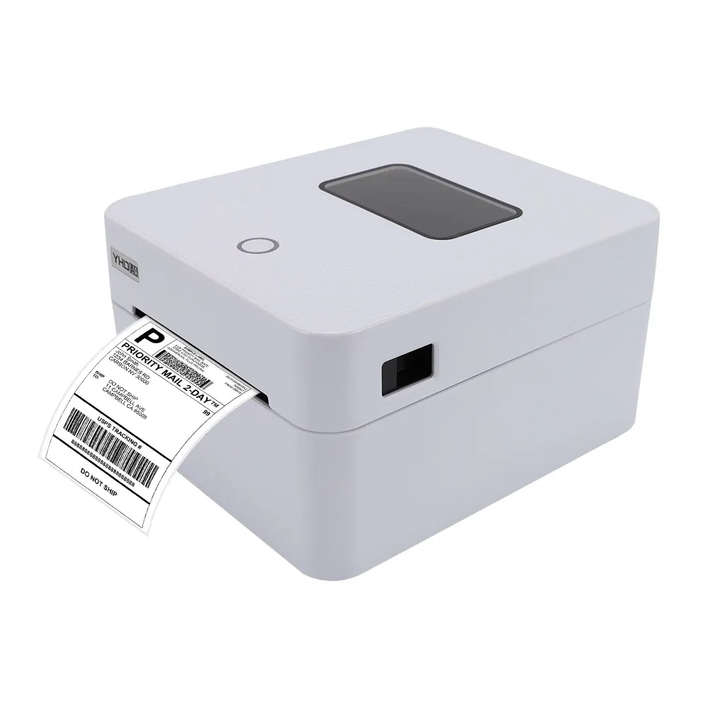 YHDAA Fast Speed Print Auto Stripping Label Printer 110mm Usb Port Desktop Thermal Label Printer For Android Ios Windows