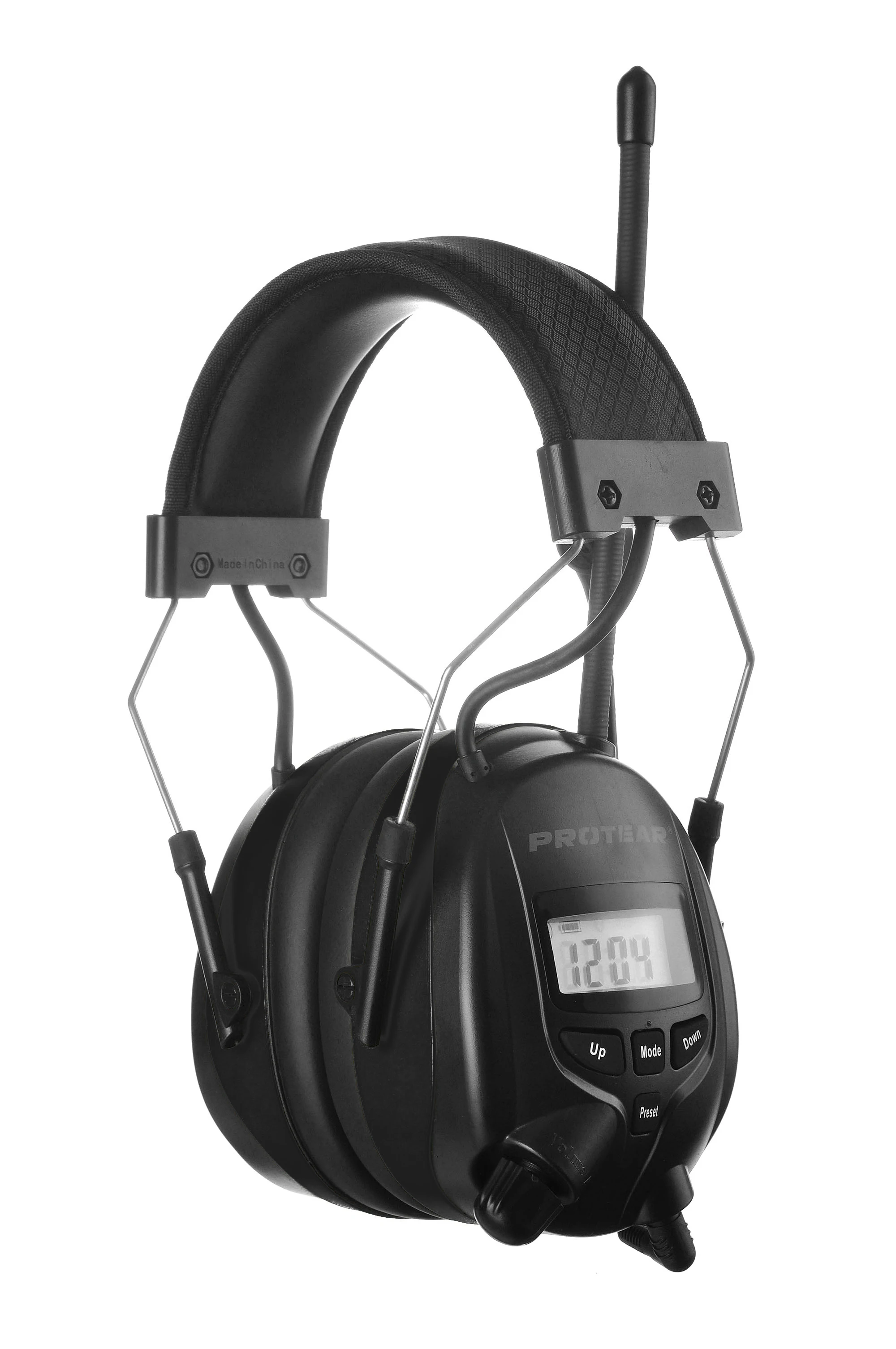 Noise Reduction Ear Muff FM Hearing Protection Earmuffs radio AM/FM with External microphone safely earmuff