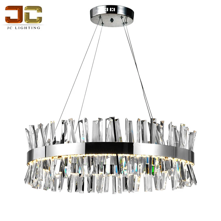 Светильник JC декоративная Современная хрустальная люстра в полоску освещение для свадебного торжества круглая ледяная Люстра магазина мебели