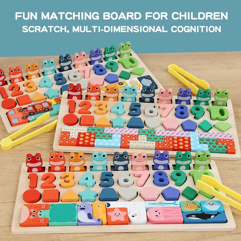 CPC CE Montessori обучающая игра познавательная доска Ранняя образовательная деревянная головоломка игрушка для детей