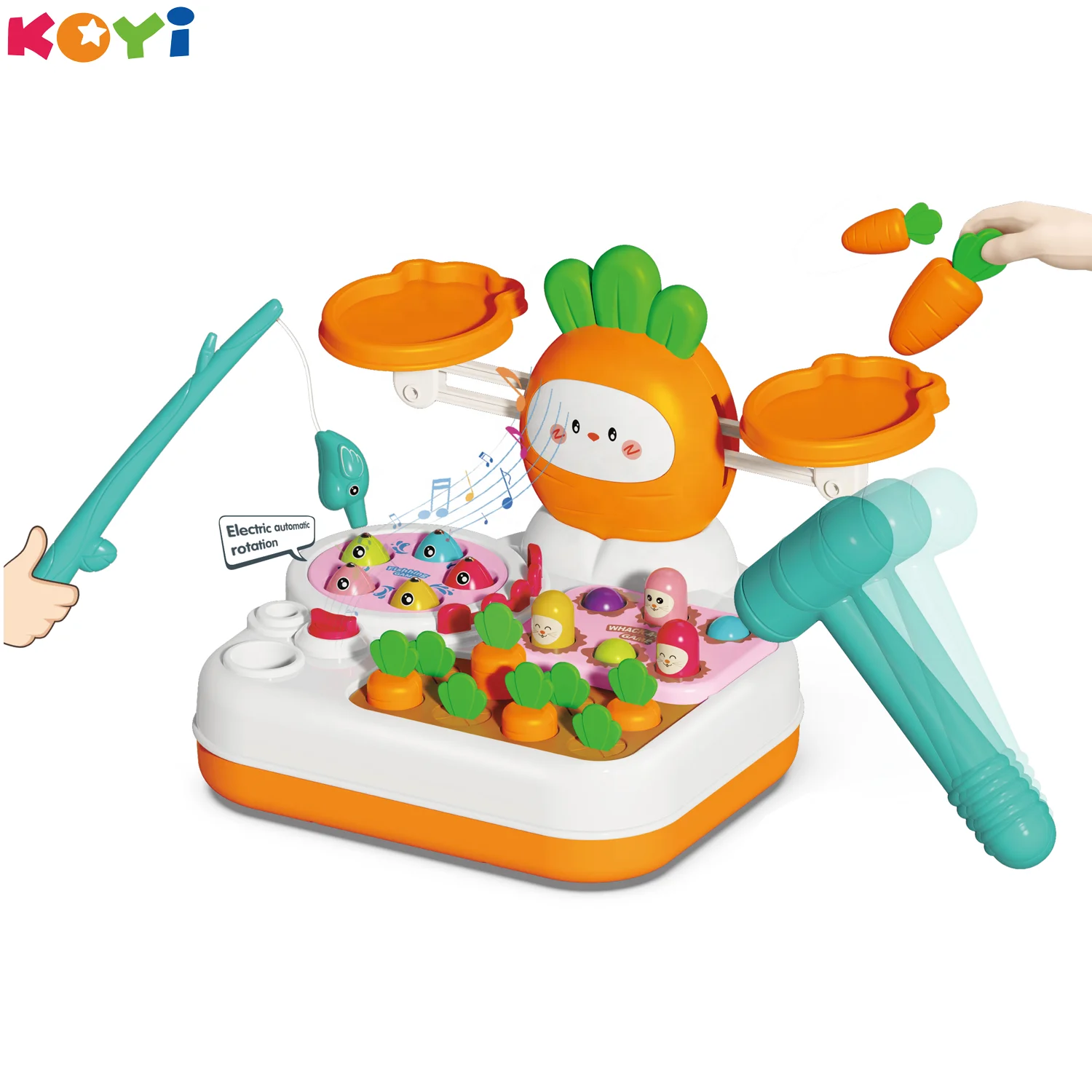 New Hot Montessori Kids Funny Game Play Machine Electric Whack a Mole & Balance Game Table Gaming Machine