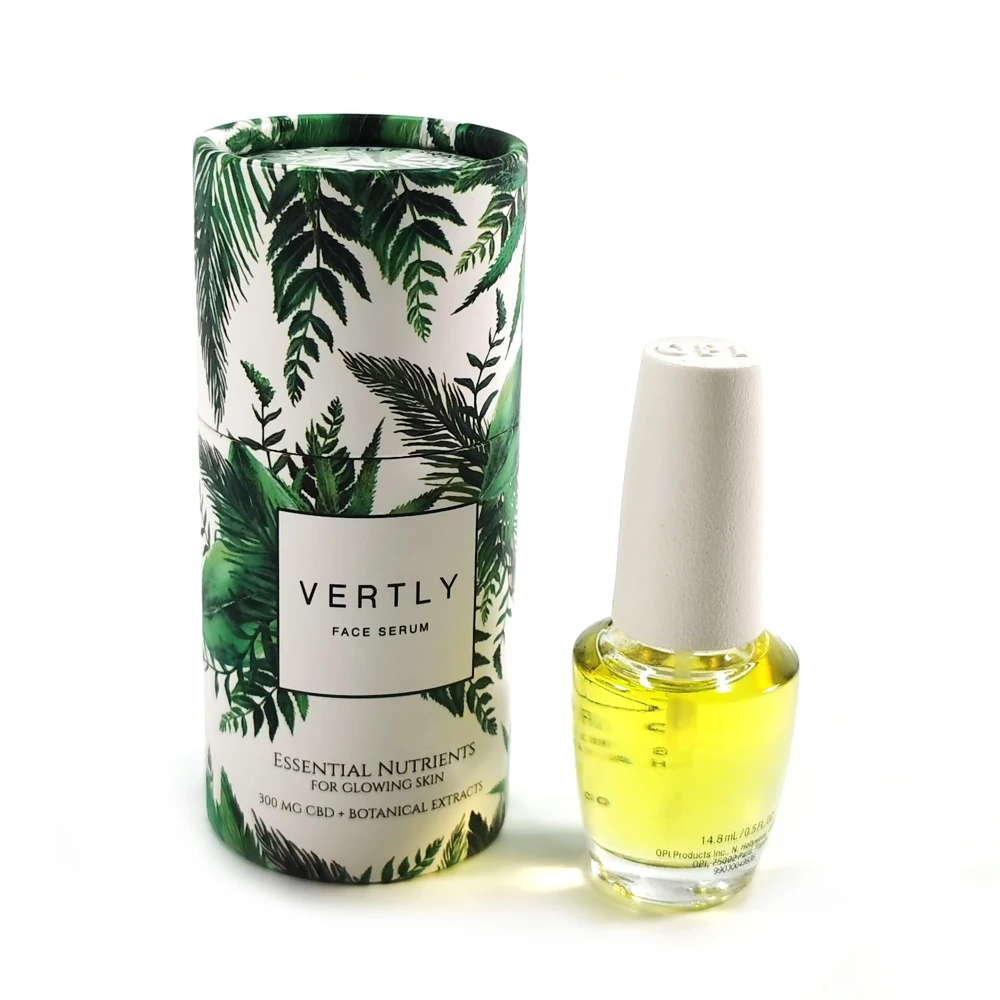 Custom Design Cylinder Paper Cardboard Luxury Perfume Bottle Paper Tube Packaging