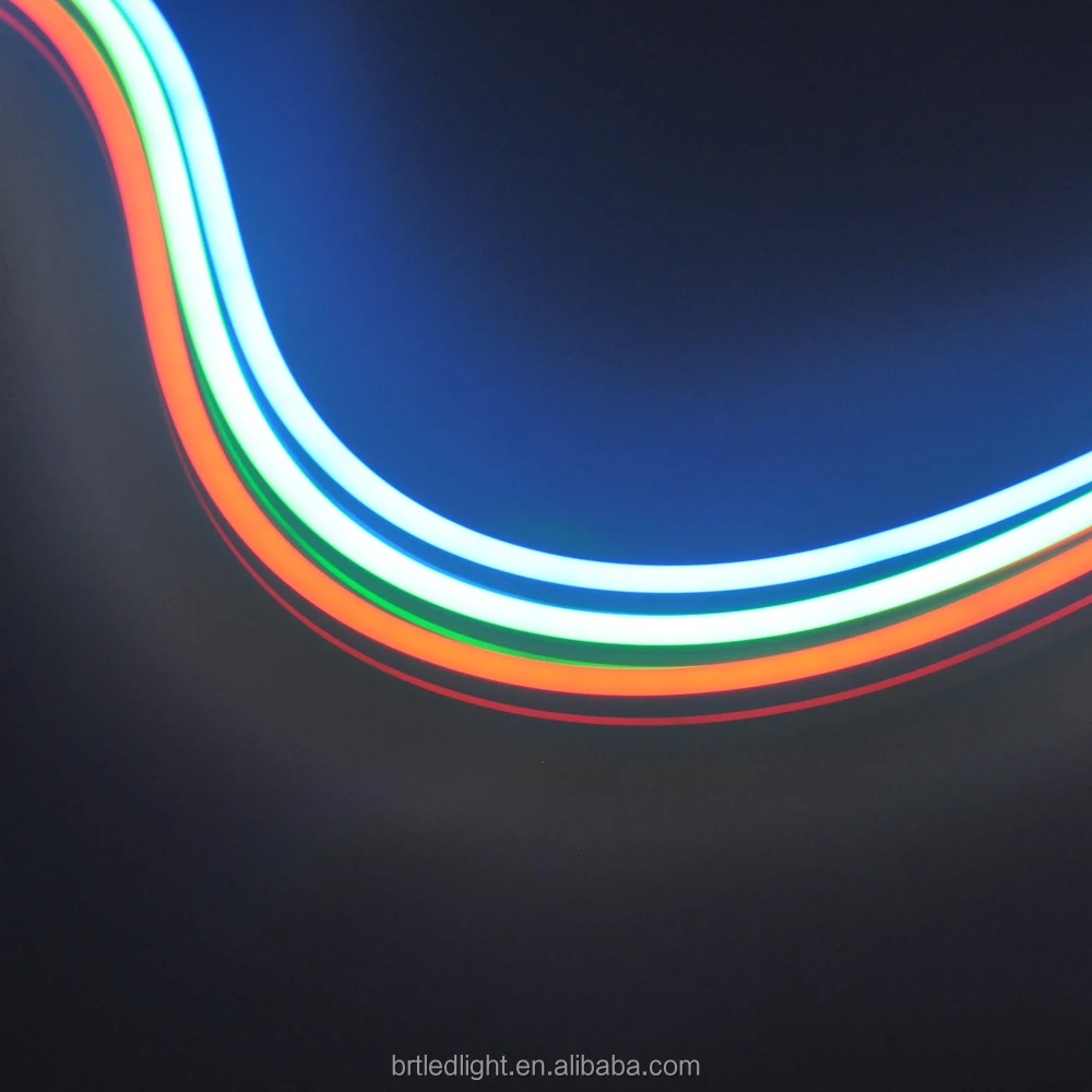 LED neon lihgt 6mm*12mm side bending SMD2835  red blue green white IP67 waterproof neon light