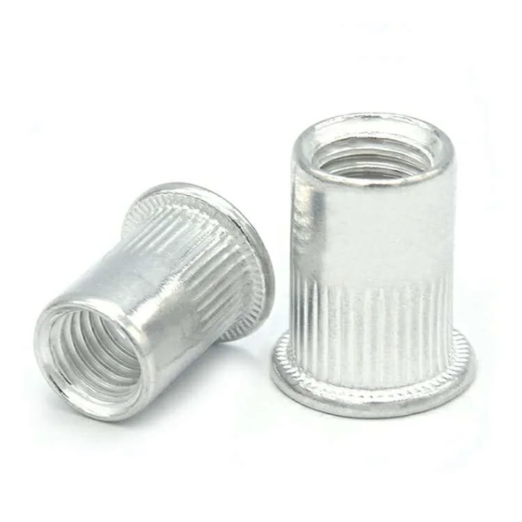 Wholesale Direct Factory M3 M4 M6 M8 M10 Flat Head Rivet Nuts Set Rivet Insert Nuts Aluminum Alloy Rivet Nuts