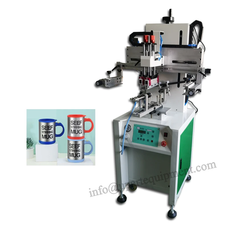 Automatic Coffee Cups Screen Printing Machine Plastic Bottles Screen Printer Silicon wristband Printing Machine price