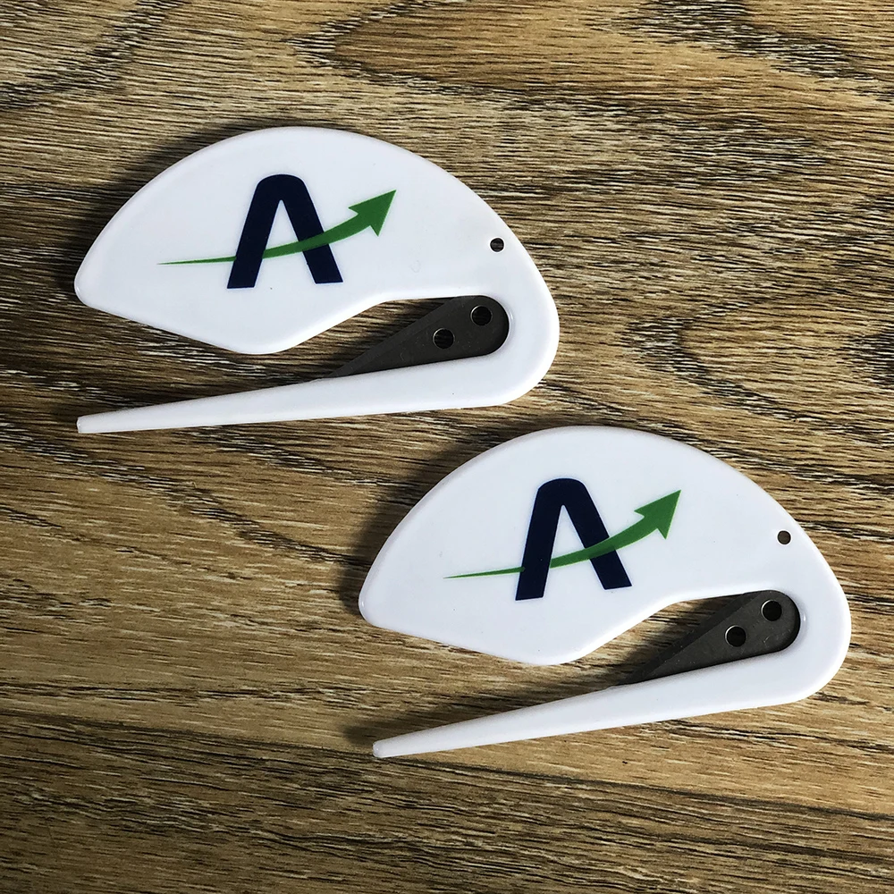 
PTLO-005 plastic Promotional LOGO customized letter opener 