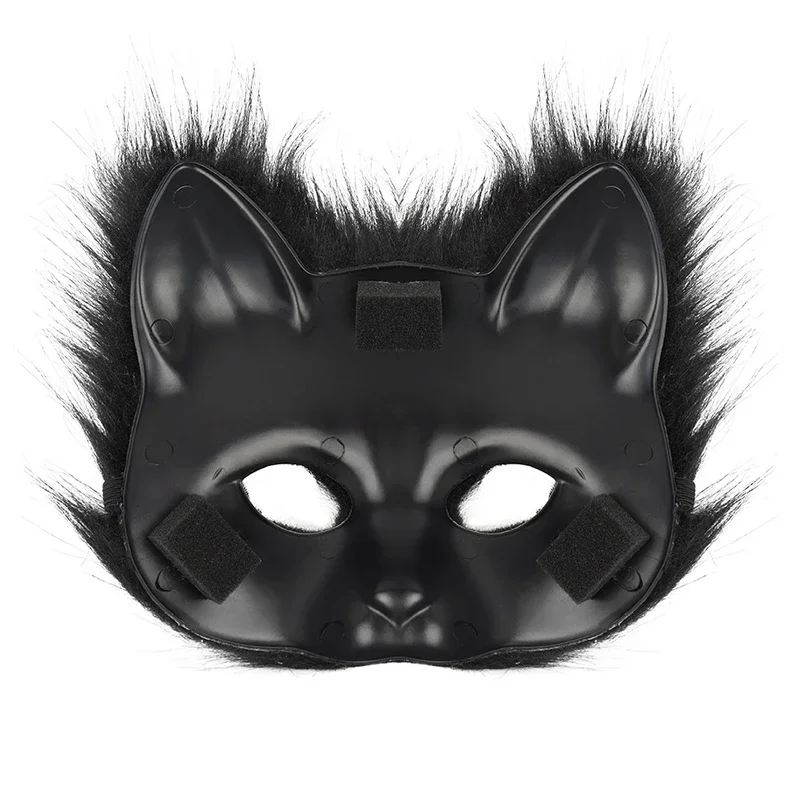 3pcs Halloween Carnival Dress Up Animal Tail Fox Mask Gloves Suitable For Animation Exhibition Cosplay Outdoor Party Costumes