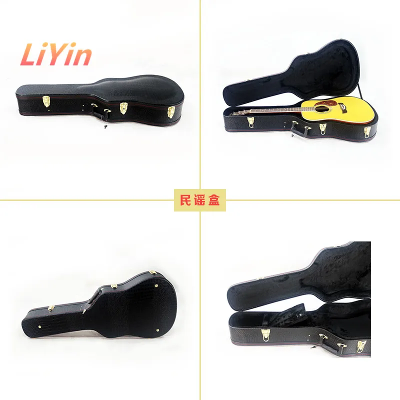 Professional acoustic accord guitar case hardshell hard cases bag is on sale