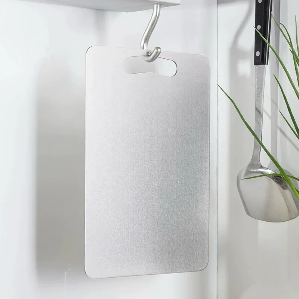 Titanium cutting board camping accessories Premium Double Sided Design Durable pure titanium Choping board by PYTITANS