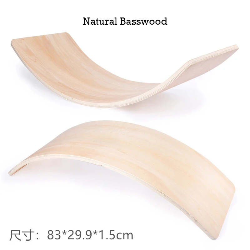 Montessori Teaching Aids Trainer Multi-functional Wooden Balance Board Fitness Wobble Board For Kids