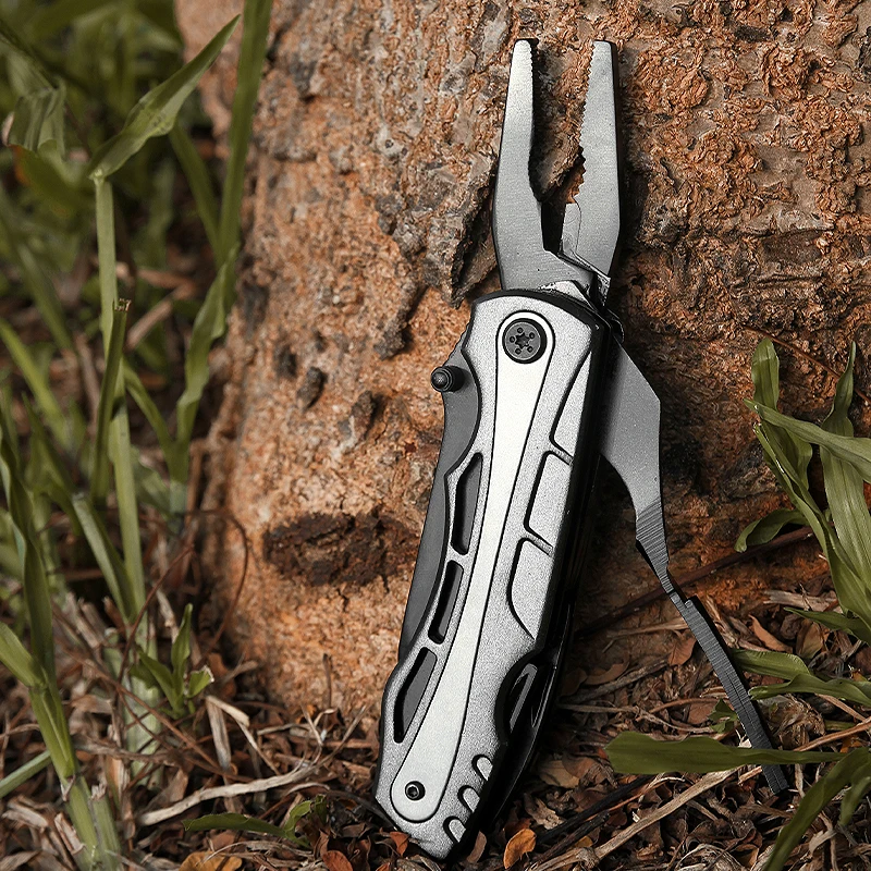 Stainless Steel 18 in 1 Multi Tool Knives Multitool Pocket Tactical Knife With Aluminum Handle for Camping