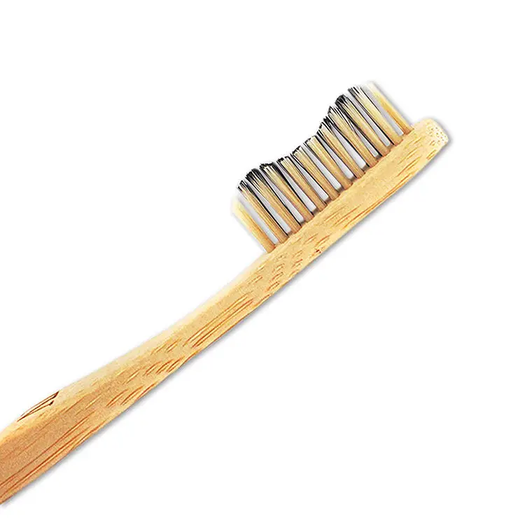 Wholesale eco friendly bamboo travel wooden toothbrush painted wood toothbrush bamboo