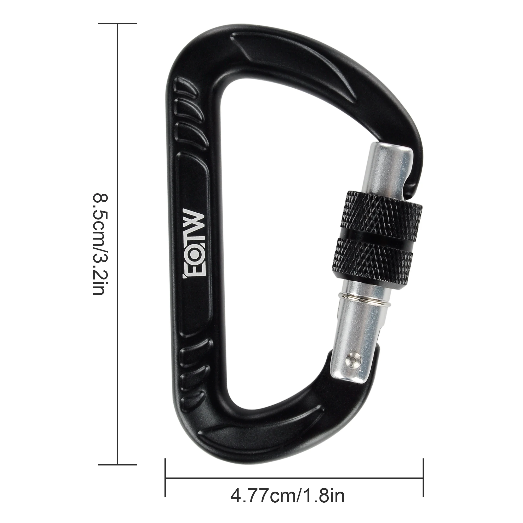 Climbing Promotional Rotating Locking Keychains Climbing Carabiners For Camping