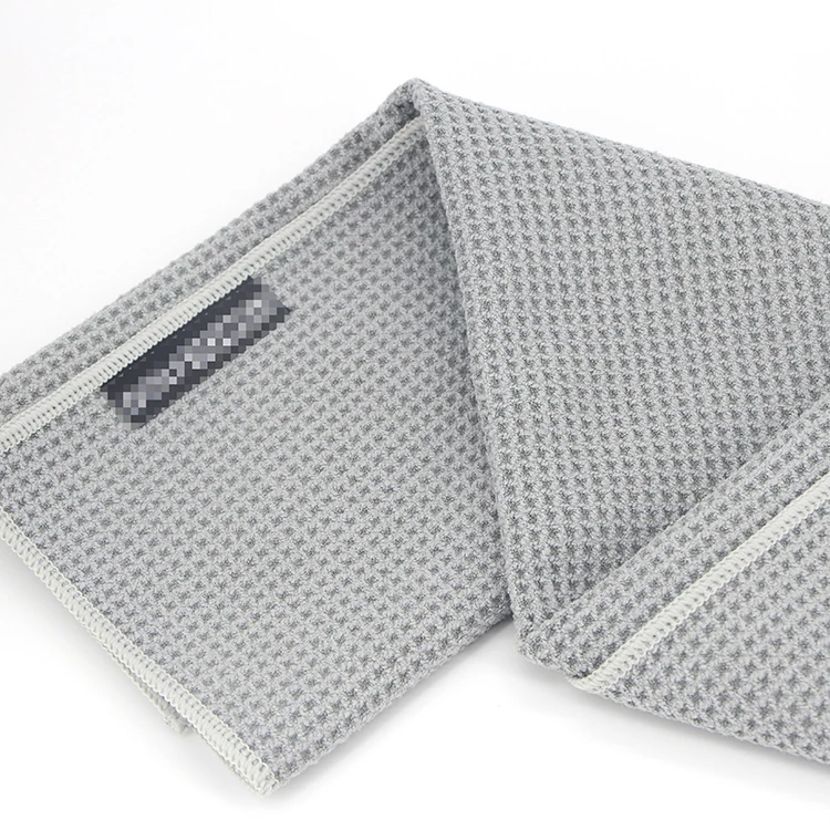 
Hot selling custom logo waffle microfiber golf towel 