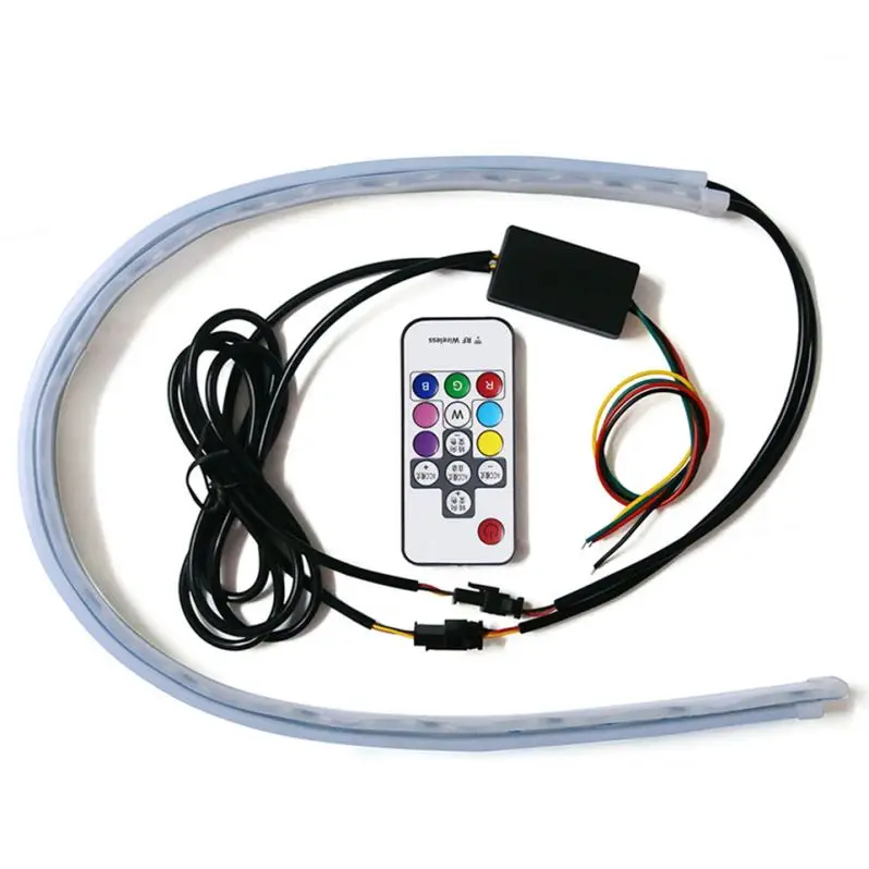 2 шт. 17 см COB DRL светодиодные дневные ходовые огни авто лампы Внешние для универсальных автомобилей Водонепроницаемые фары Противотуманные Dr