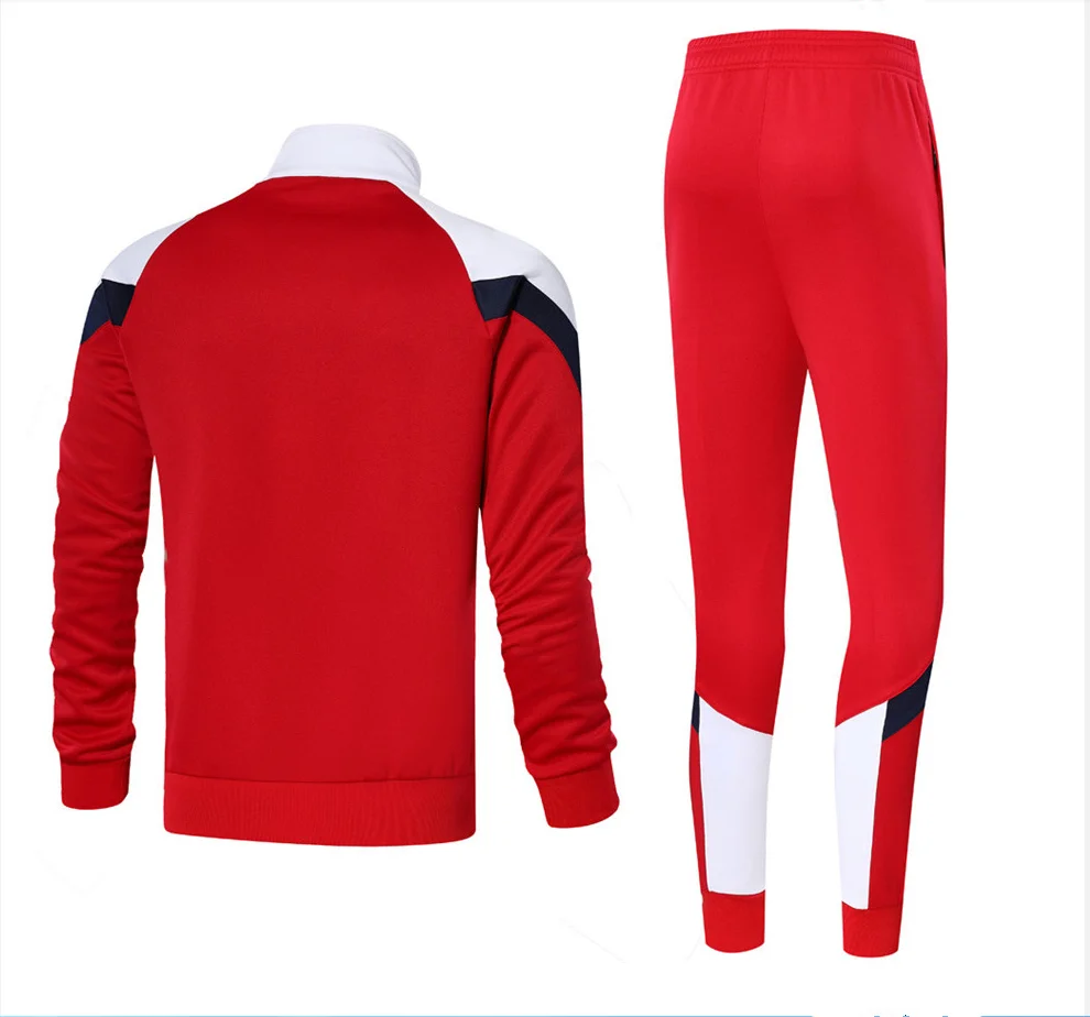 Football Kits Adults Soccer Jerseys Sets Men Running Jackets Sports Training Tracksuit Uniforms Long Sleeve