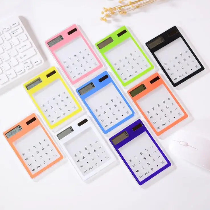 Eco-friendly solar screen mini ultra thin creative calculator