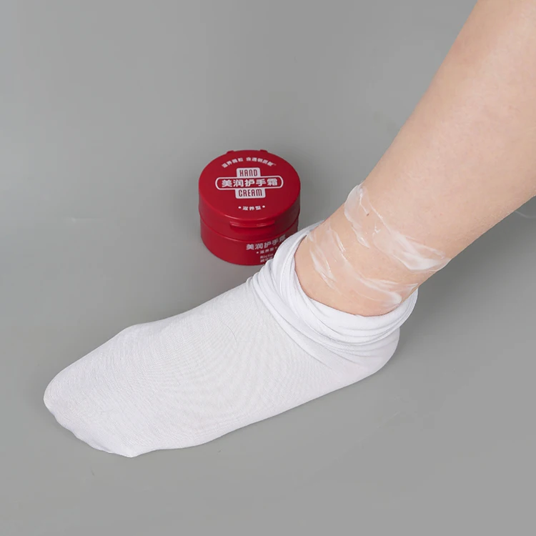 Sleeping Socks Breathable White Moisturizing Eczema Socks Anti Dry Cracked Feet Moisturizing Foot Care Anti Cracked Women Socks