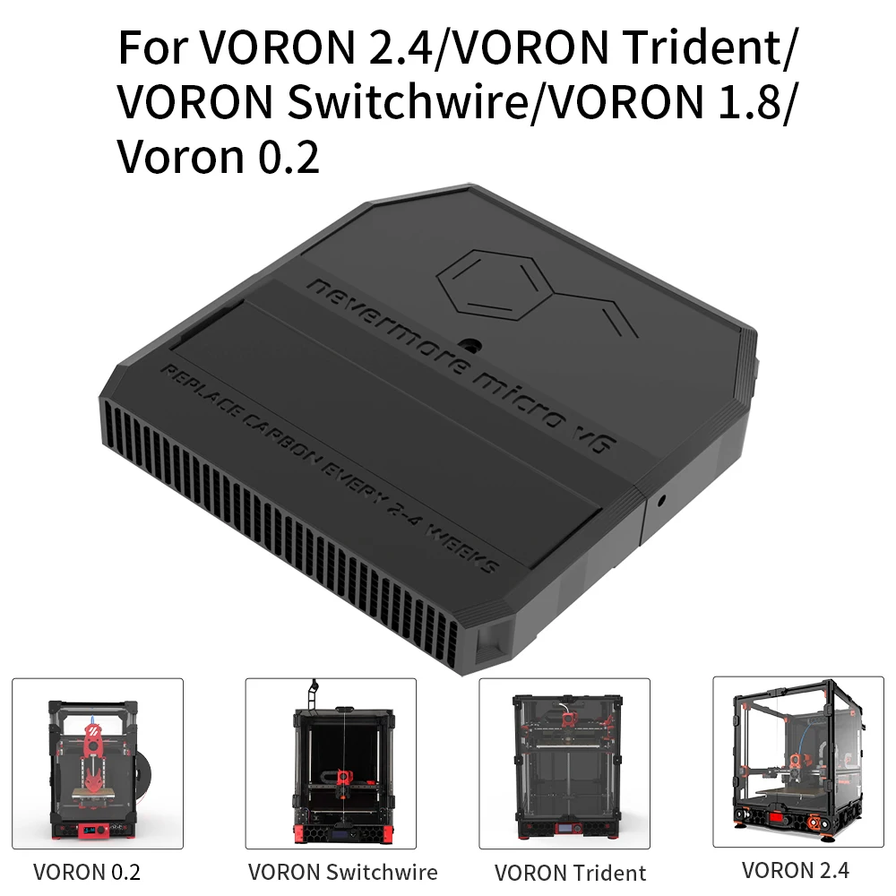 Grade A+ quality Nevermore V6 DUO Activated Carbon Filters-Micro Edition For Voron Kit Eco-Friendly Carbon Air Purifier