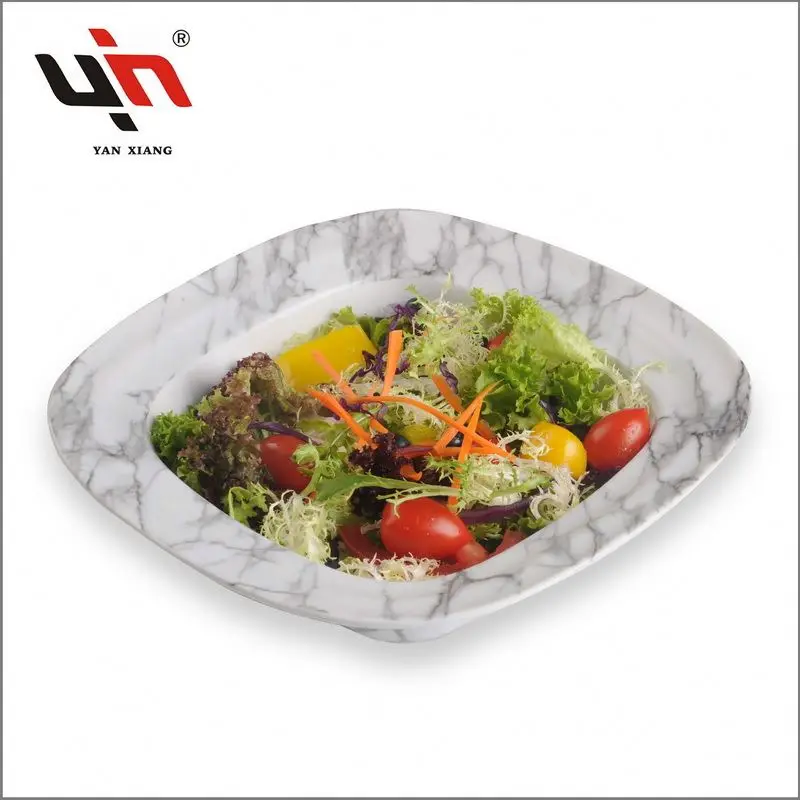Marble Ceramic Bowl Set Porcelain Tableware Wholesale Serving Bowl Set Porcelain Square Salad Bowls