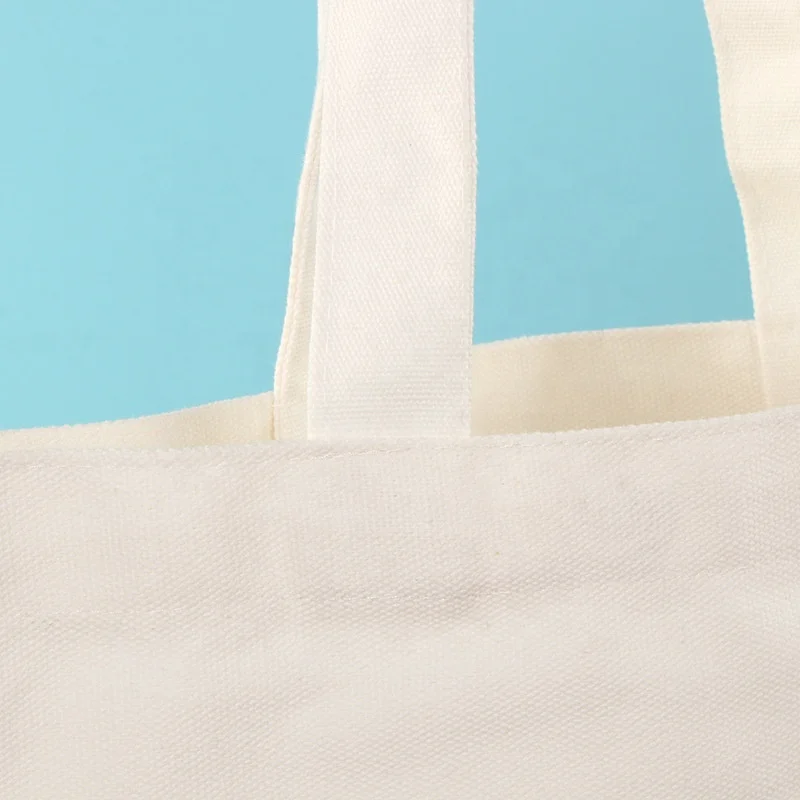 Рекламный Простой Белый Органический многоразовый Маленький художник милый мультяшный хлопковый холщовый мешок для закуски