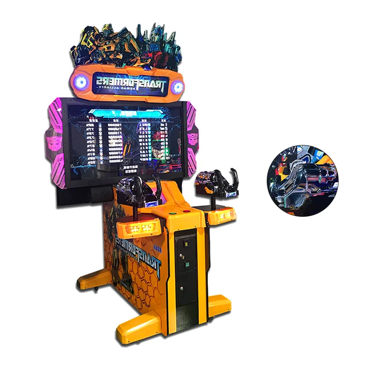 Threeplus second hand coin operated amusement game zone video game machine used transformer gun shooting arcade machine