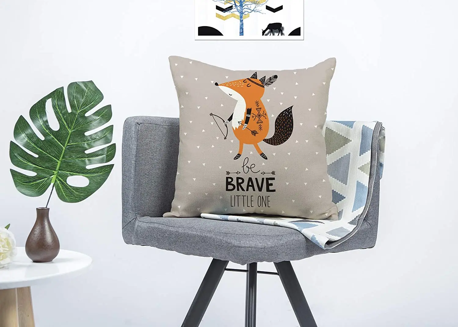 Wholesale soft 45x45cm 100% polyester linen digital printing custom decorative pillow cover for sofa bed