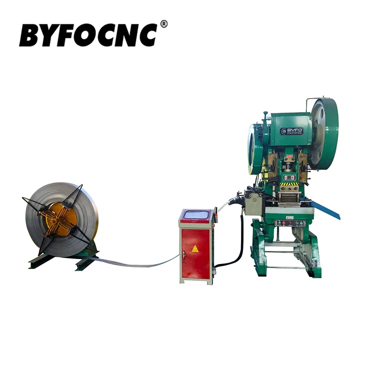 BYFO SS Steel air Duct TDC Corner Production Line TDF Automatic Punching HVAC PUNCHING LINE