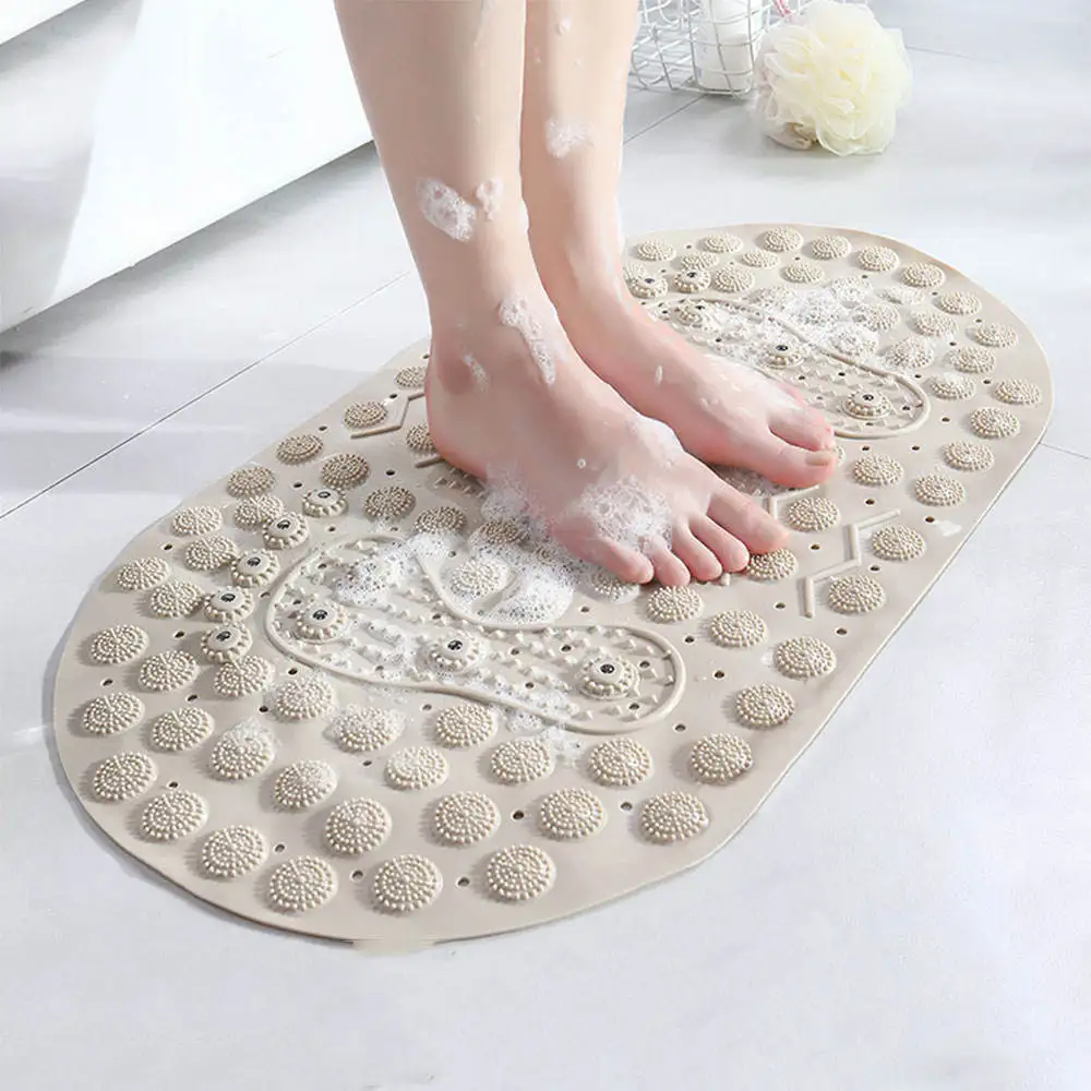 High Quality Customized Comfortable Safety Clear Non-slip Plastic Pvc Bathroom Tub Floor Antislip Kids Bath Mat