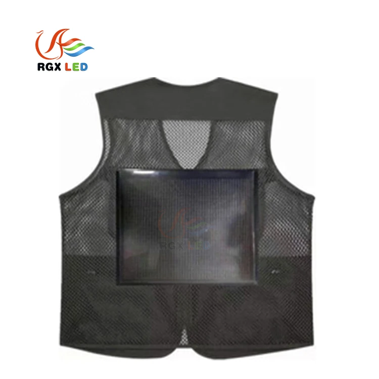 RGX New advertising led screen 27*27cm wearable moving dynamic led screen display