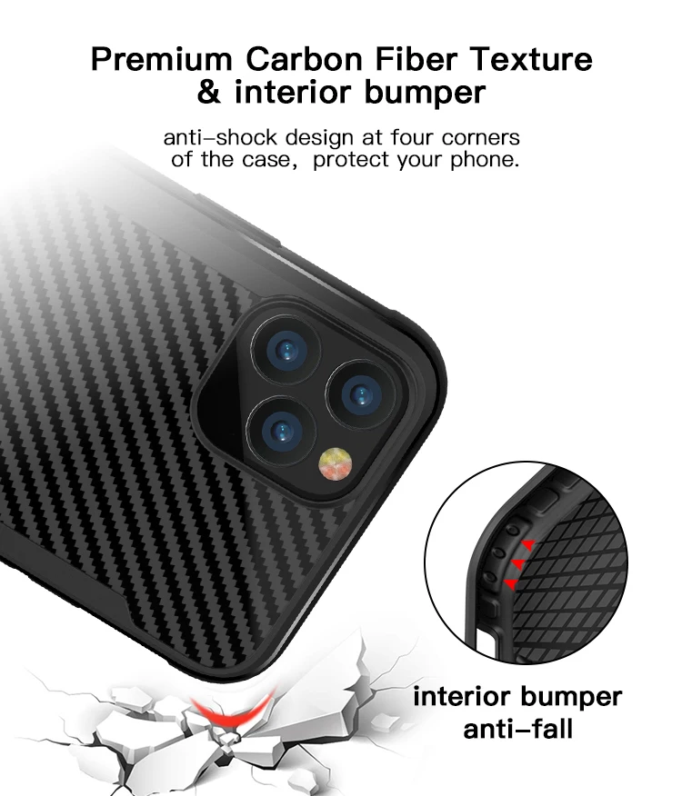 Противоударный чехол для сотового телефона с защитой от падения мягкий из ТПУ мобильного Iphone 11 X Xs Xr Max