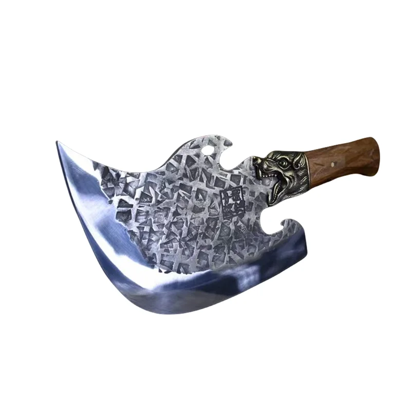 Chinese forging tiger head chopping bone big knife, butcher uses a three pound heavy knife