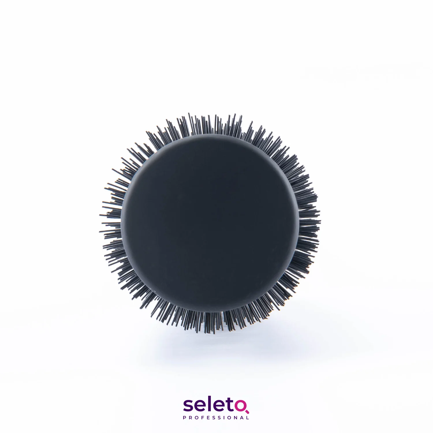 Natural Boar Bristle Round Hair Rolling Brush Wooden Handle Hair Comb For Drying Styling Curling