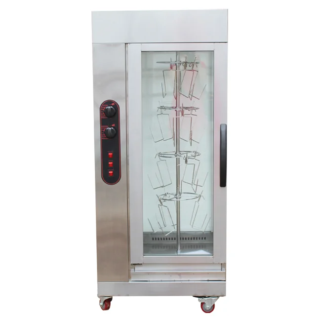 New Material Grilled Chicken furnace Vertical  gas rotary oven/ Gas Chicken Baking Equipment