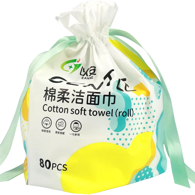 Disposable Face Towels Cotton Facial Tissue Pads Makeup Bathroom Dry Wet Skincare Roll Paper Towel