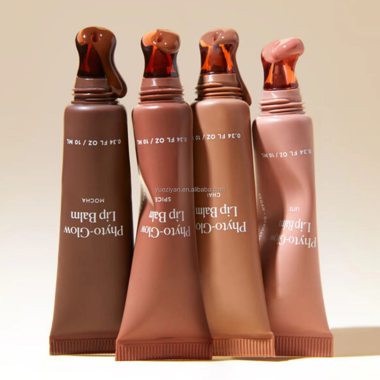 Vegan Lip Care Natural Organic Nourishing Moisturizing Butter Tinted Cafe Lip Balm Private Label