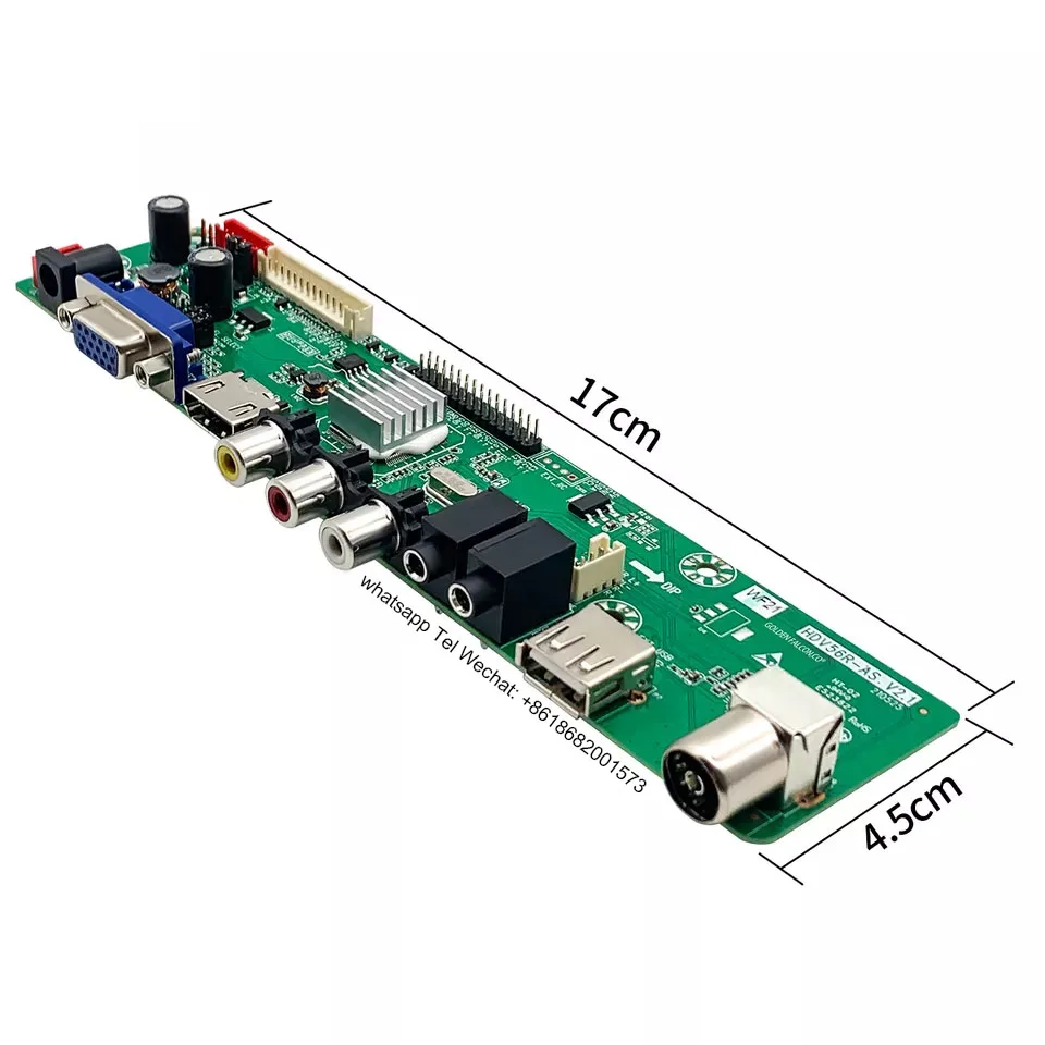 Good quality and Cheap Universal TV Mainboard HDV56R-AS  TV board LCD TV Controller Driver Board
