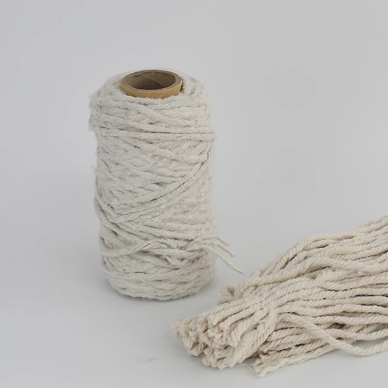 OE cotton mop yarn cotton blend NE 1/8 1/12 from mop yarn making machine
