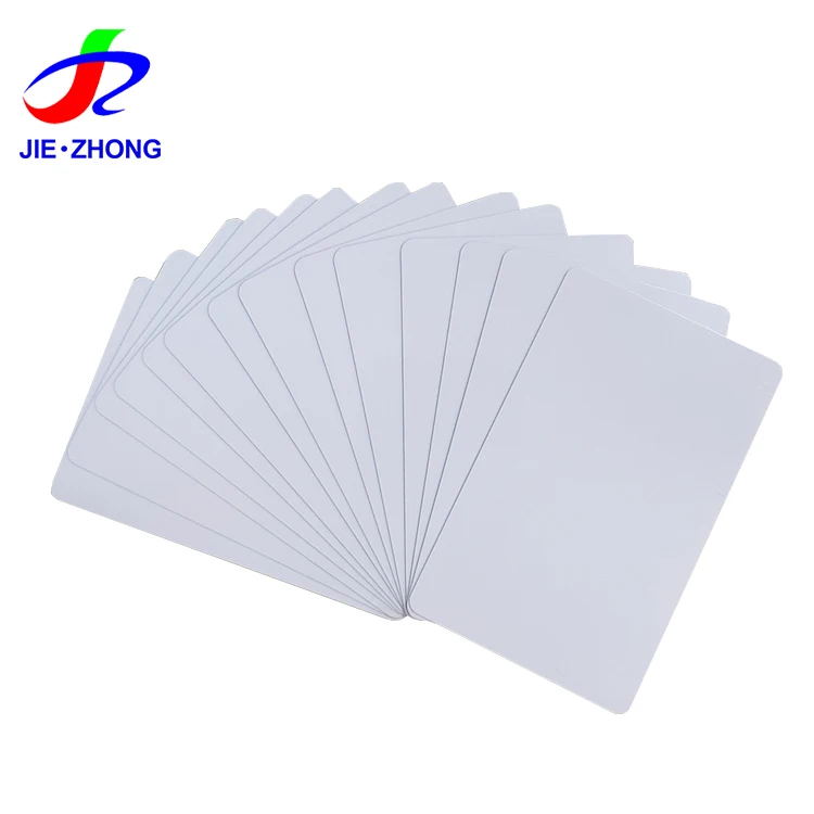 Factory Price PVC Plastic Gift Membership Loyalty White Blank ID Card For UV Printing